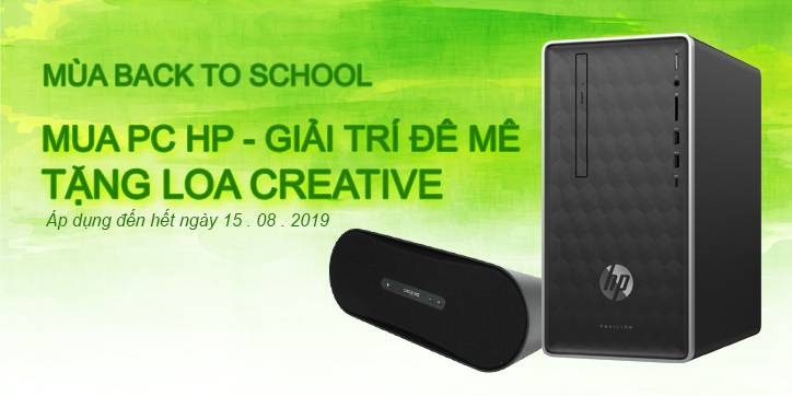 Mua PC HP - Tặng loa Bluetooth Creative