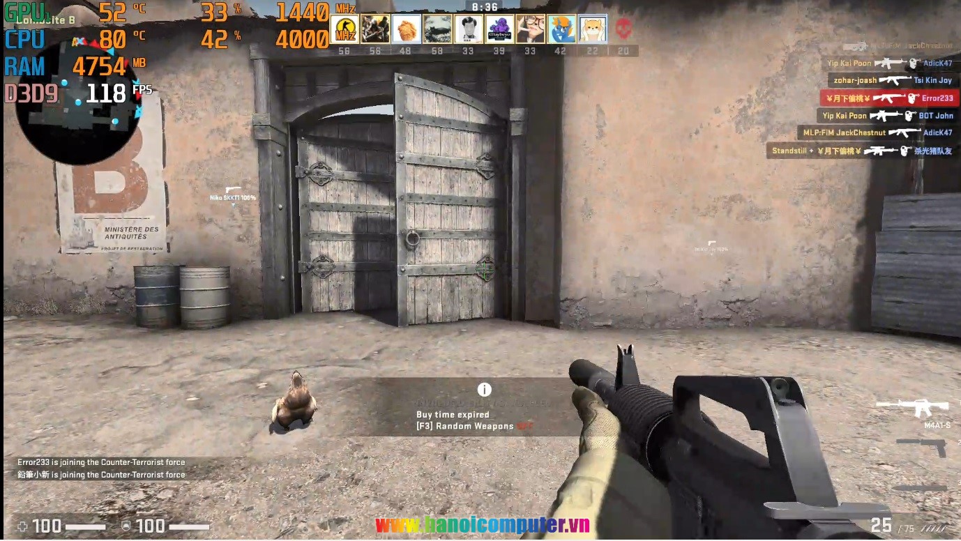 msi gl65 test game csgo