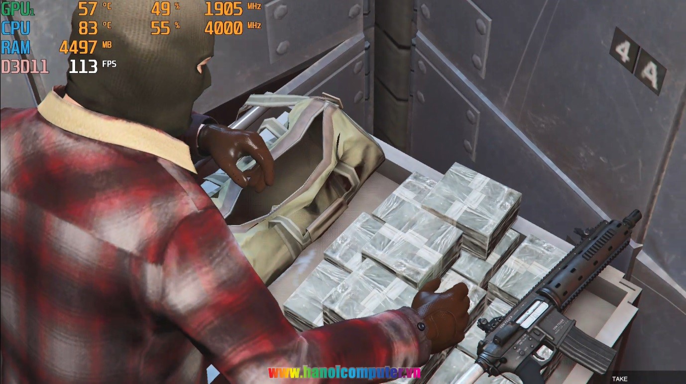 msi gl65 test game gta v