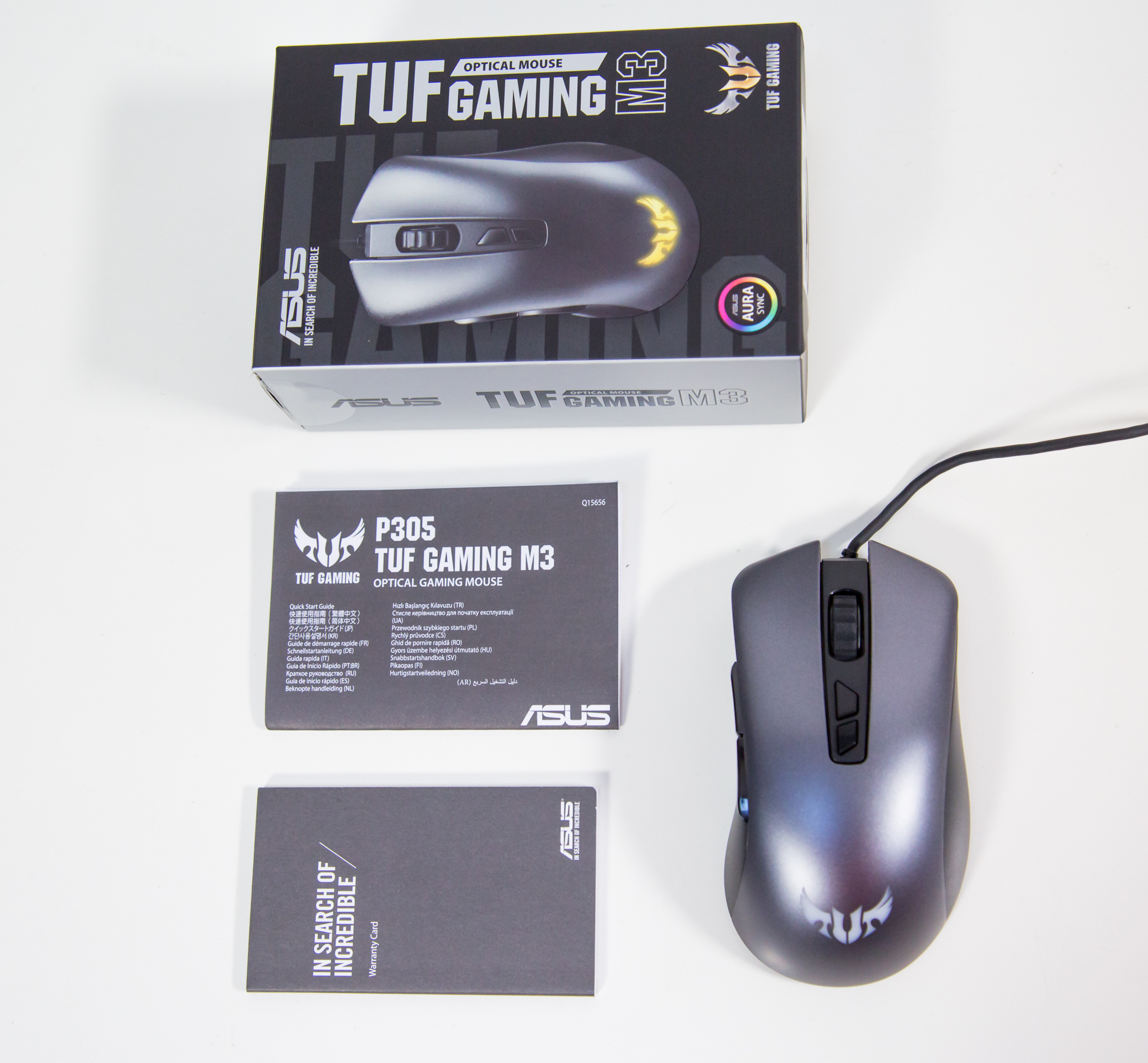 Phụ kiện bên trong hộp Asus TUF M3