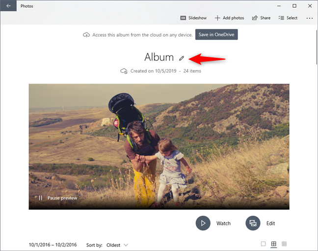 Hình ảnh mô tả cách chọn tên cho album