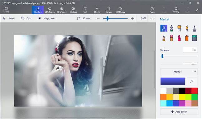 Hình ảnh mô tả cách mở Paint 3D từ Photos