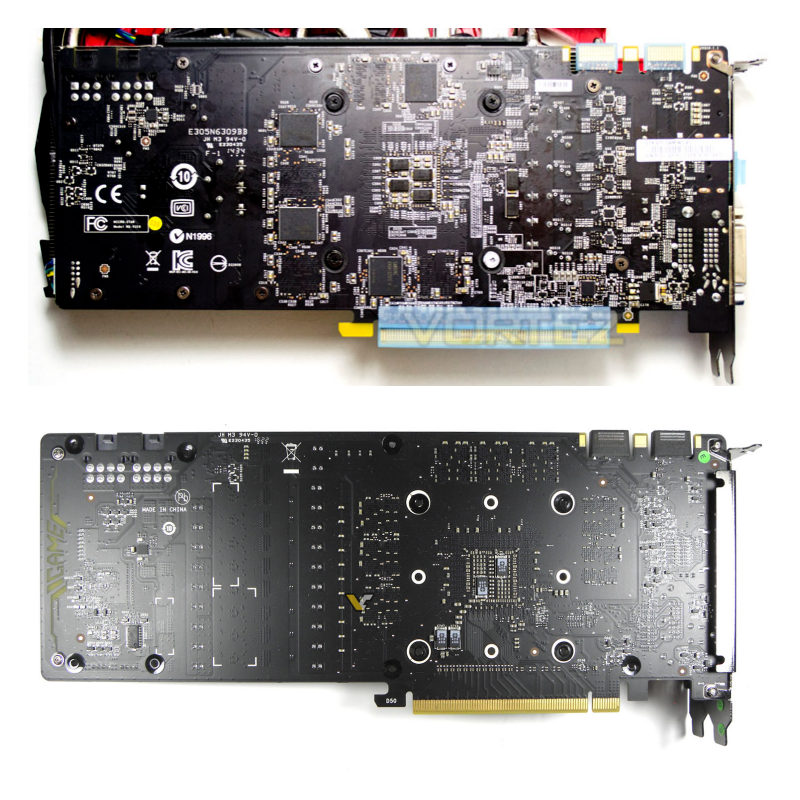 So sánh mạch 2 chiếc card đồ họa