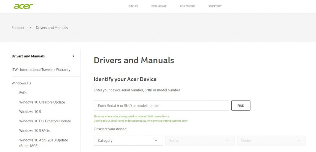 Driver Acer