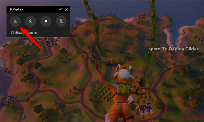 Hình ảnh minh họa xbox game bar khi chơi game fortnite