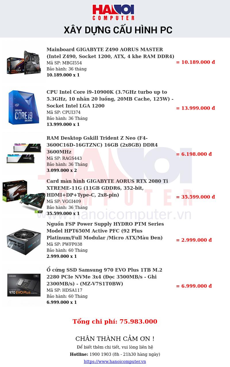 Build PC Gaming cao cấp với CPU Intel thế hệ thứ 10 - Tổng kết