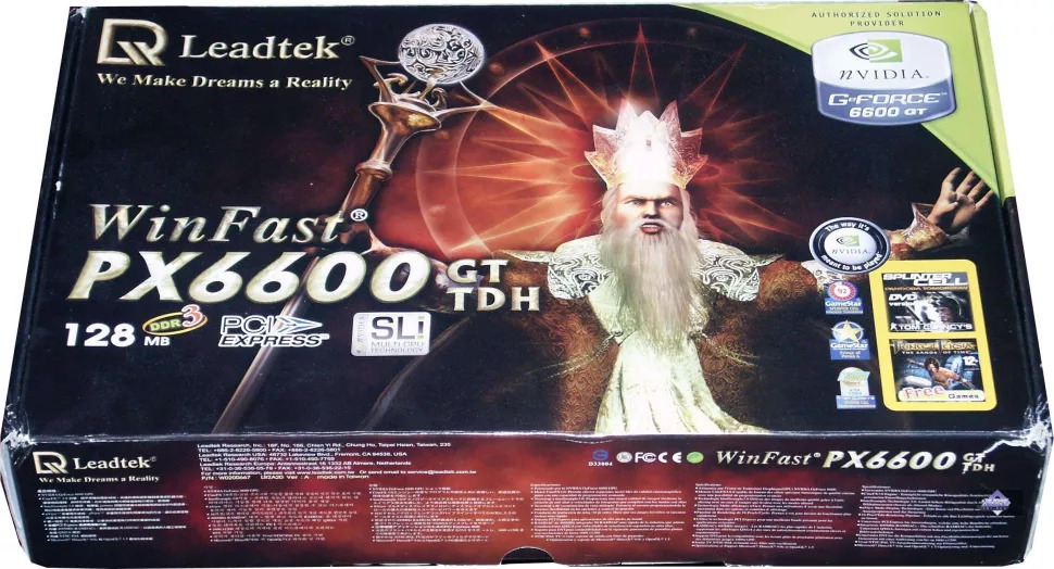 Vỏ hộp Leadtek WinFast PX6600 GT TDH (2005)