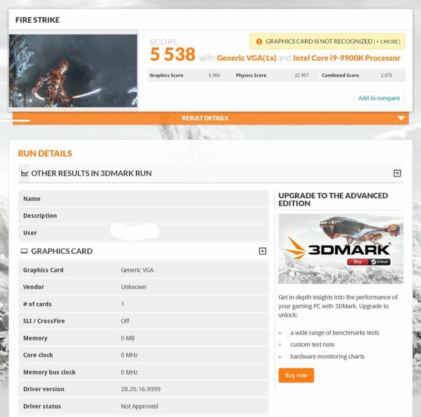 Điểm benchmark của Xe DG1