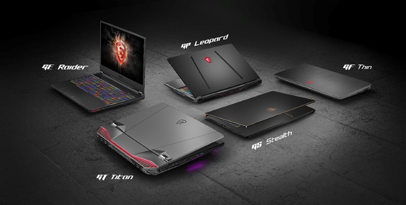 Một số model laptop msi cụ thể