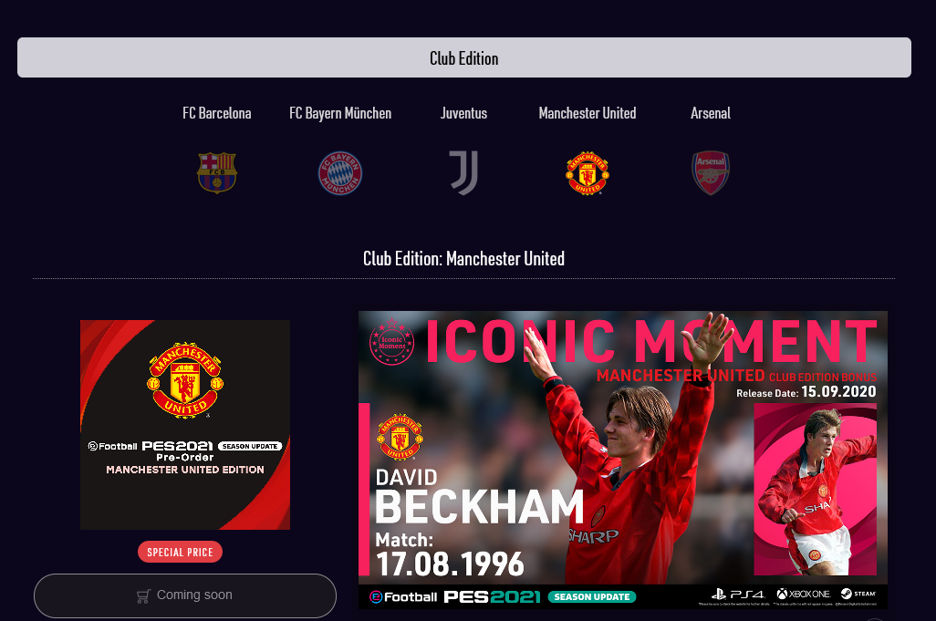 PES 2021 Club Edition