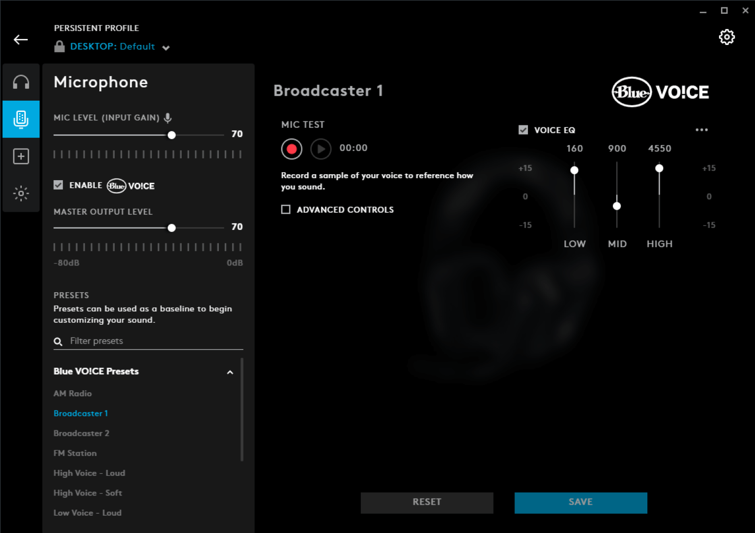 Tuỳ chỉnh Micro của Logitech G733