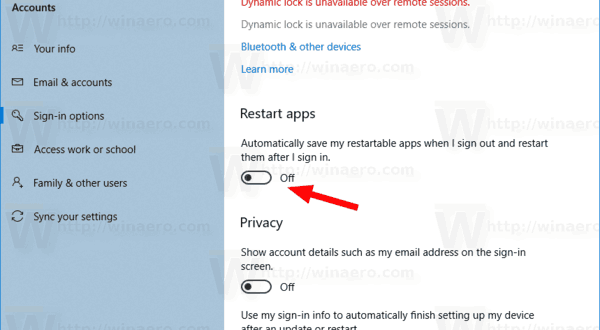stop restart windows 10