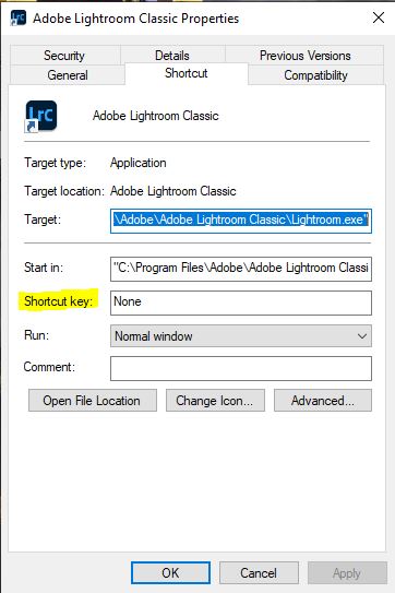 Các bước tạo Shorcut key trong Win 10