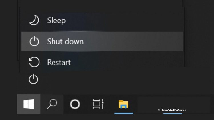 shutdown máy tính