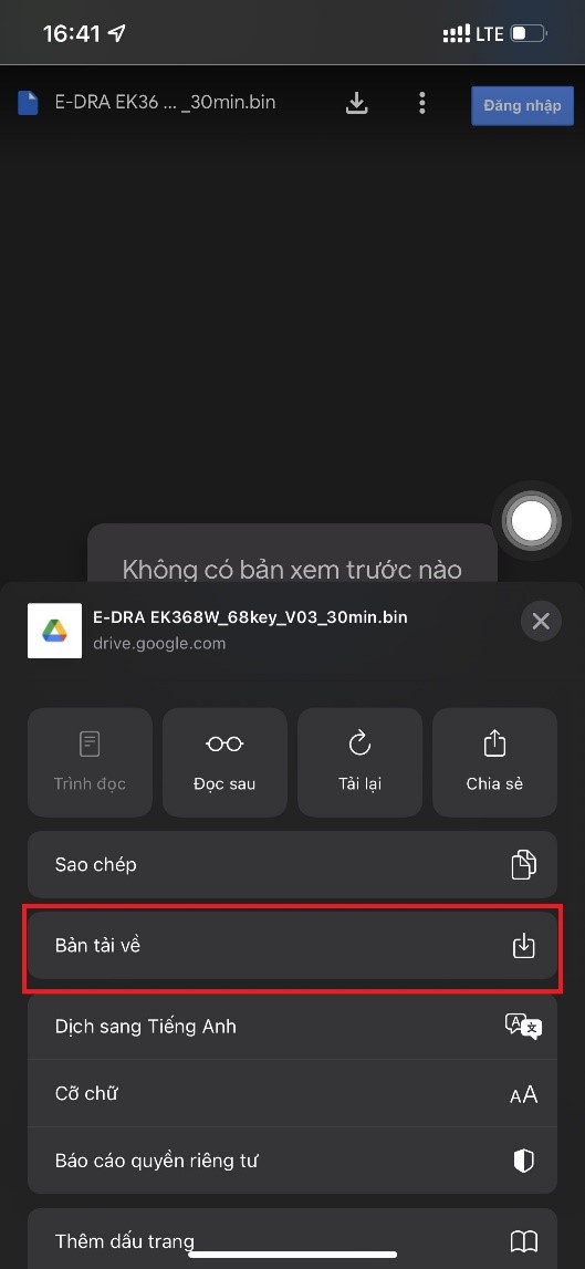 Update Firmware E-DRA EK368W bước 3