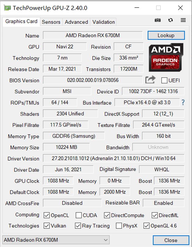 AMD-Radeon-RX-6700M-GPUZ