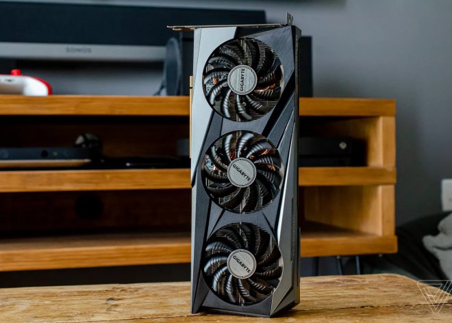 GIGABYTE Radeon RX 6600 XT Gaming OC, ảnh: theverge