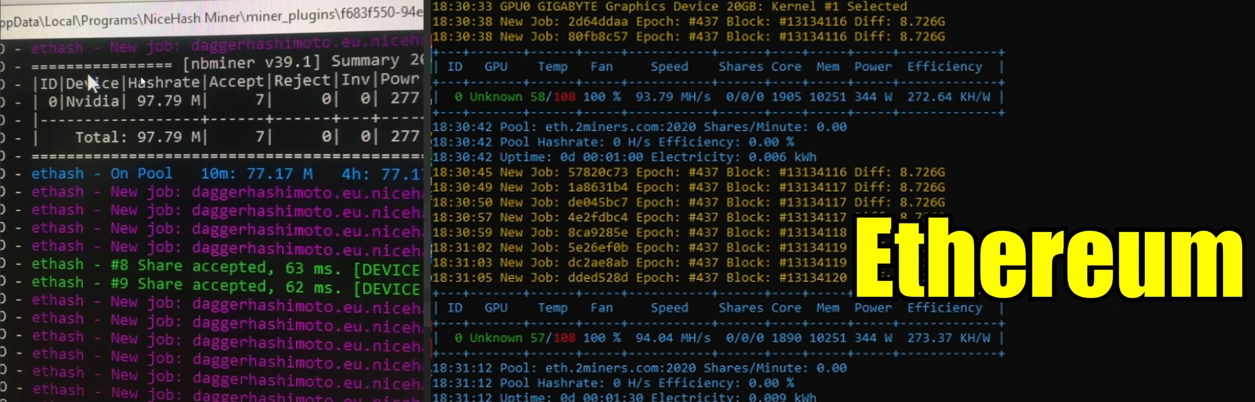 RTX3080Ti 20GB-Mining-ETH