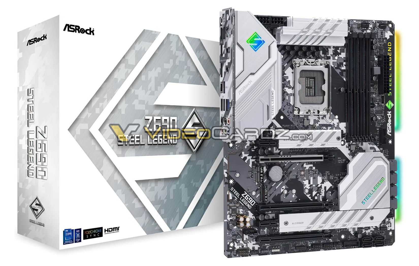 Mainboard ASRock Z690 Steel Legend, ảnh: videocardz