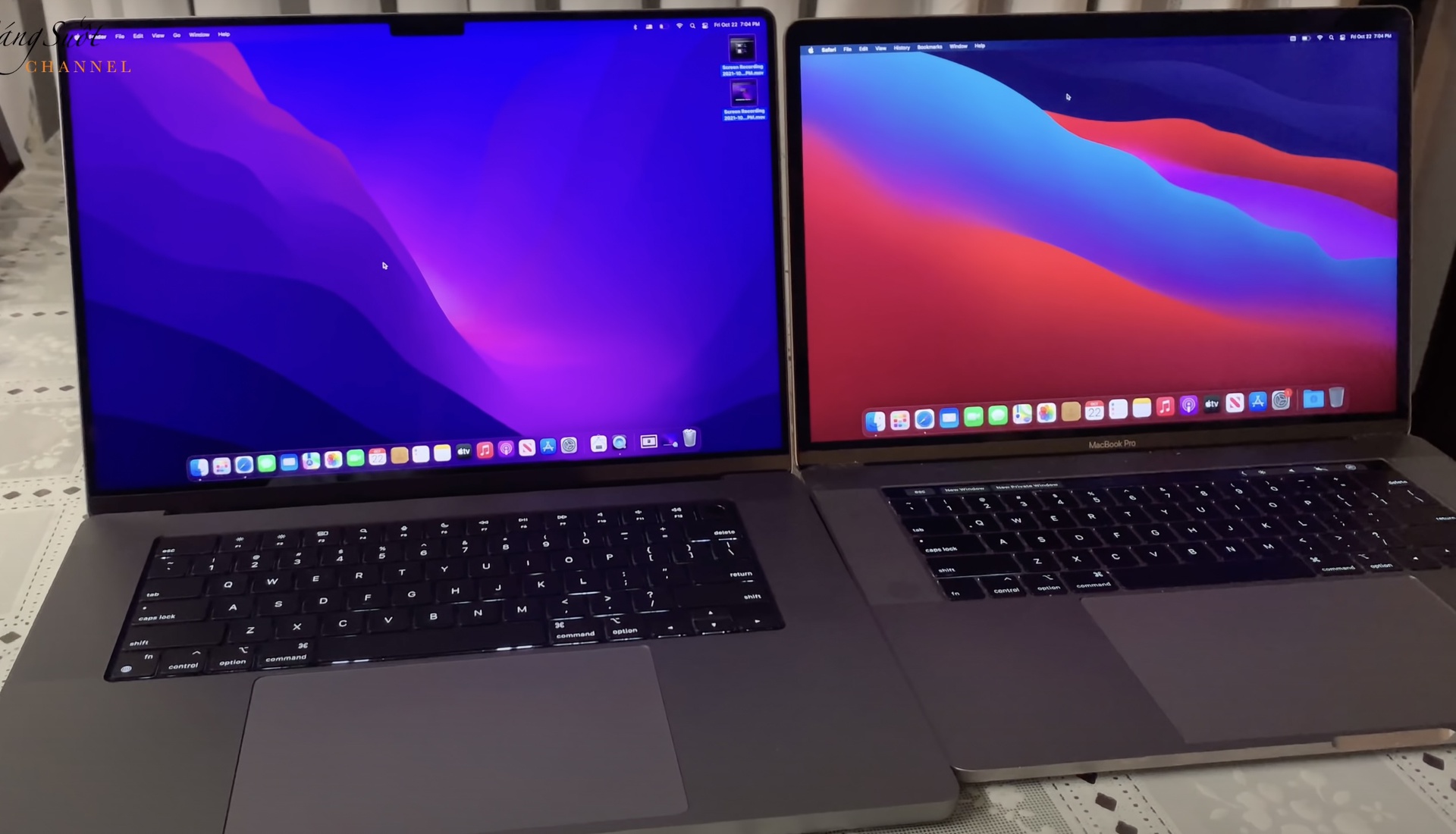 Macbook Pro 16inch 2021 và Macbook Pro 15inch đời cũ