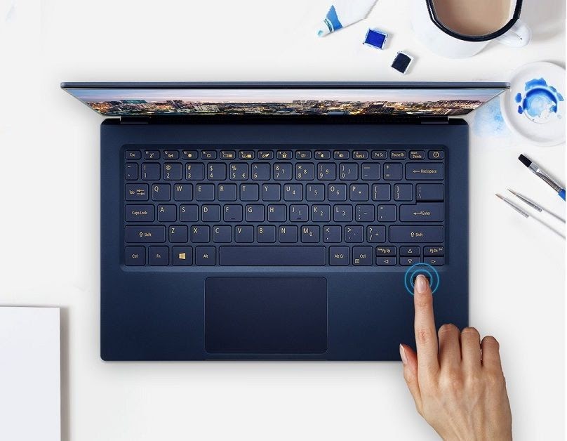 Tính năng cảm biến vân tay trên Acer Swift 5