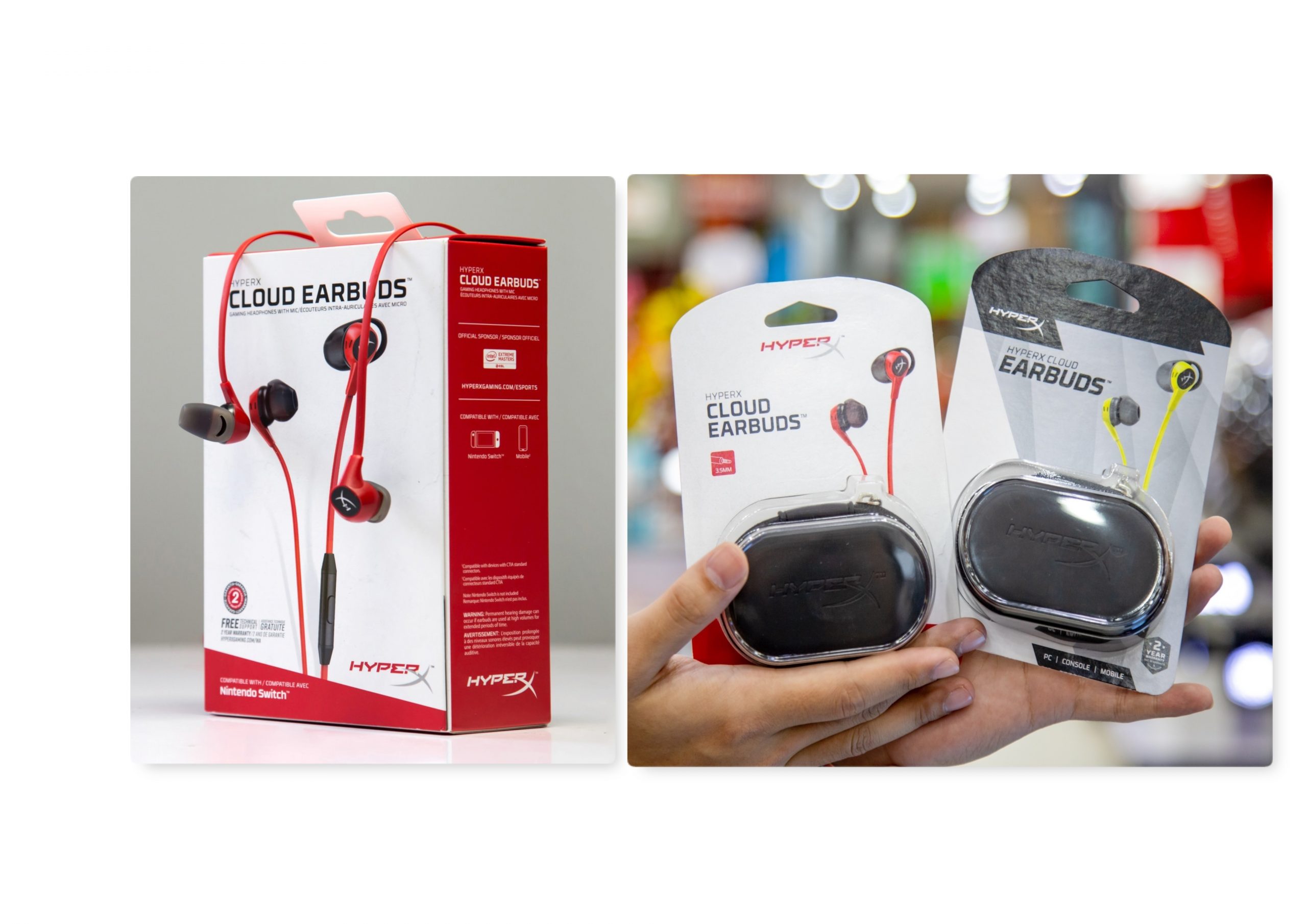 So sánh tai nghe kingston hyperx cloud earbuds
