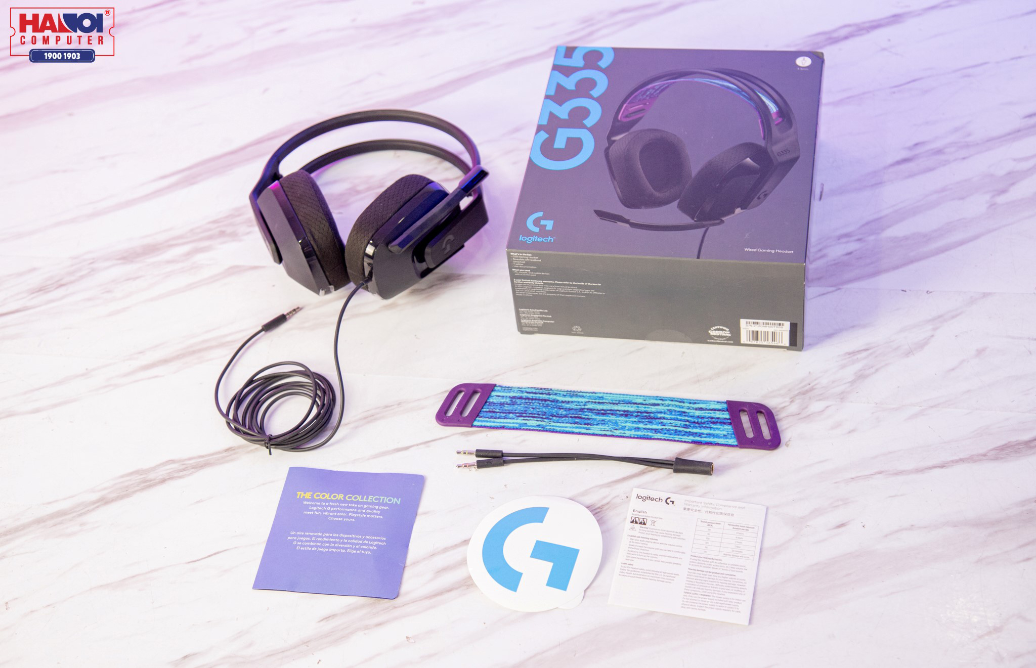 Mở hộp tai nghe Logitech G335