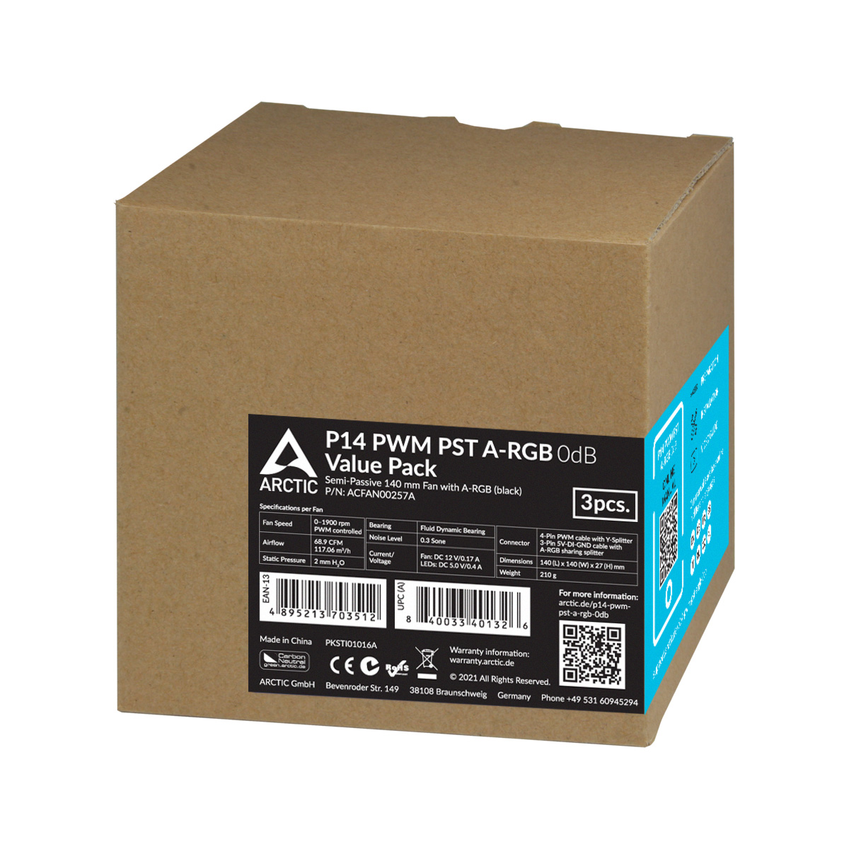 Artic ra mắt dòng sản fan 140mm PWM PST cho case với hiệu năng vượt trội
