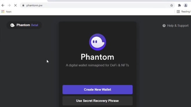 Giao diện của trang web lừa đảo giống hệt trang web thật