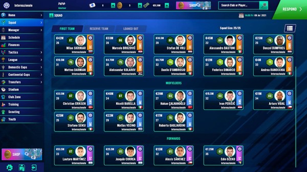 Với Soccer Manager 2022, bạn sẽ được xây dựng đội bóng trong mơ với hơn 25.000 cầu thủ được FIFPRO (Hiệp hội Cầu thủ Chuyên nghiệp Thế giới) cấp phép chính thức.