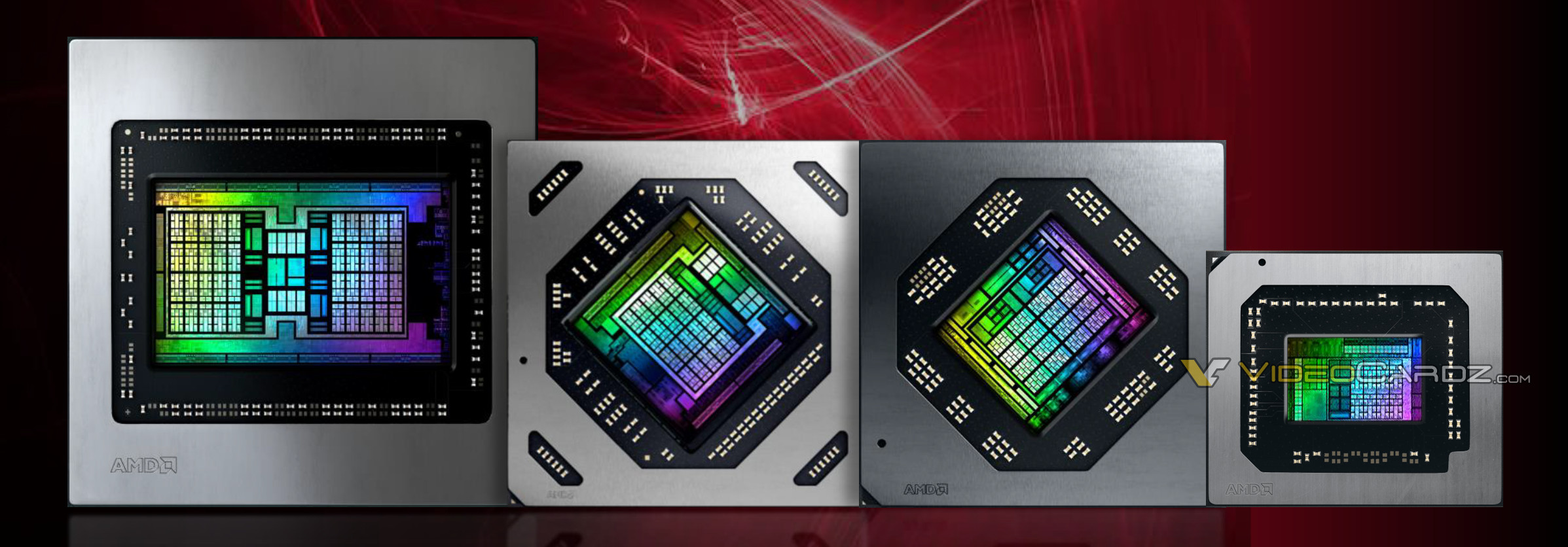 Lineup GPU thế hệ RDNA2 của AMD, ảnh: videocardz