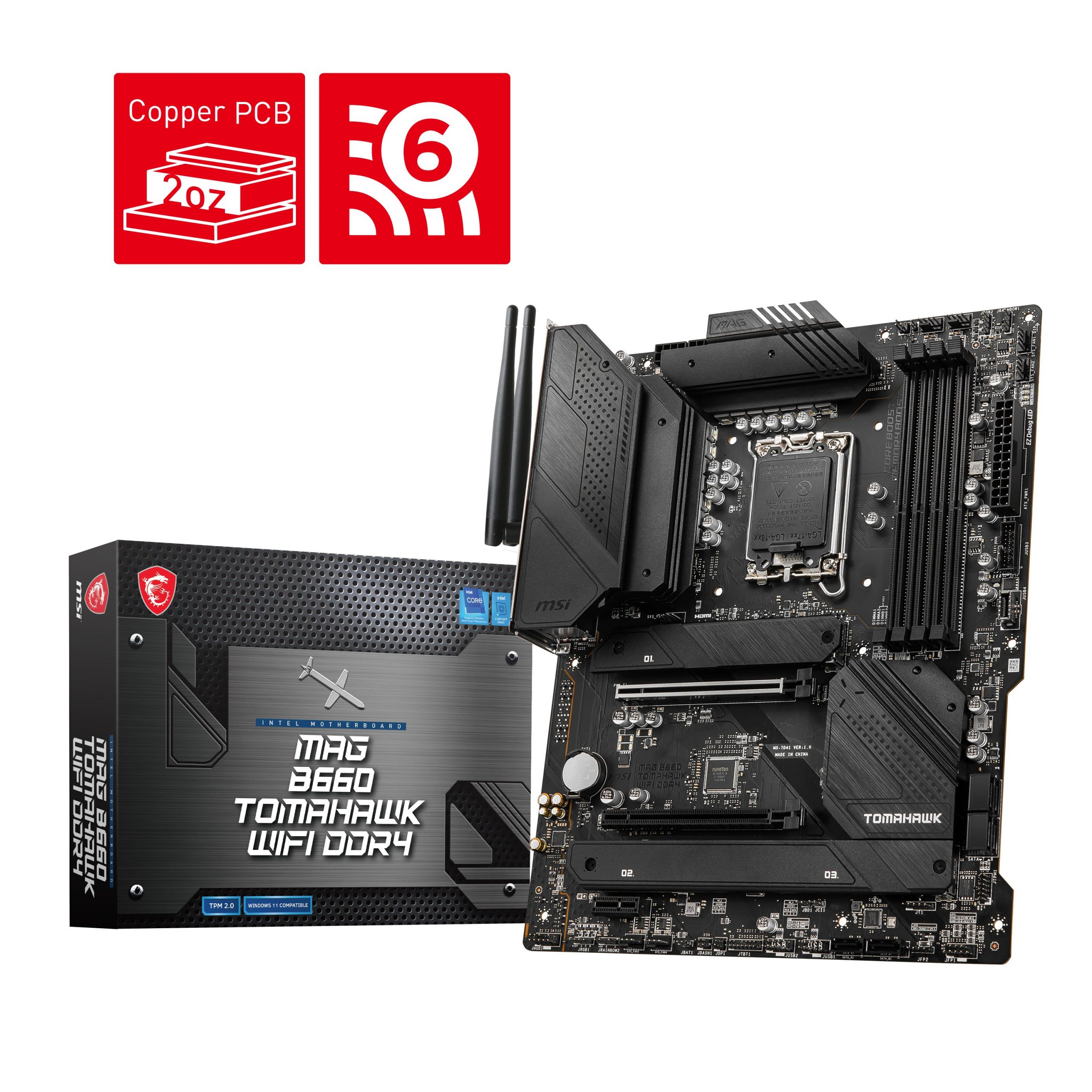 MAG B660 TOMAHAWK WIFI DDR4, ảnh: twitter