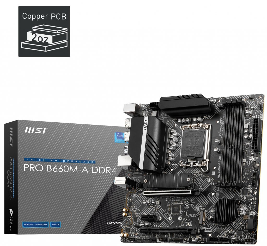 PRO B660M-A DDR4, ảnh: twitter