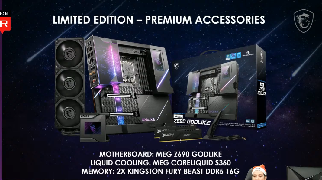 Người dùng sẽ được tặng thêm 1 kit RAM DDR5 32GB của KINGSTON và tản nhiệt AIO S360 CORE Liquid khi mua MEG Z690 GODLIKE, ảnh: MSI