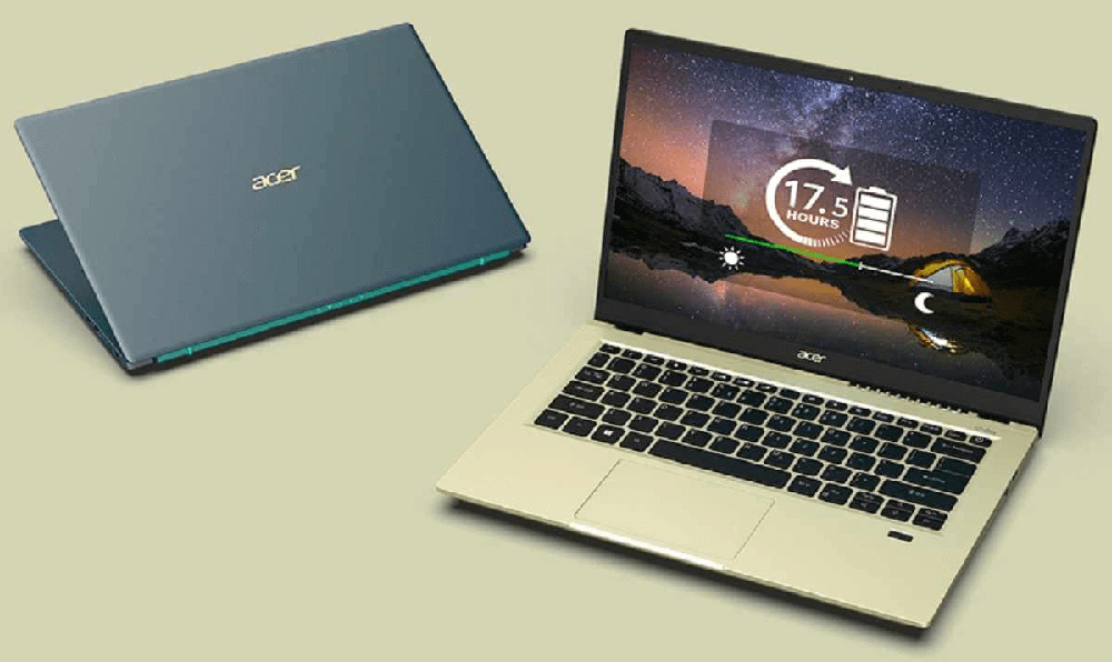 Acer Swift 3x có vỏ máy làm từ hợp kim nguyên khối vừa toát lên vẻ cứng cáp lẫn sang trọng