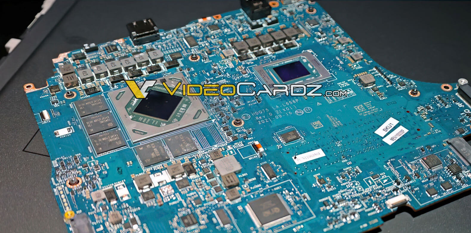APU Ryzen 9 6900HX được tích hợp trên một bo mạch chủ, ảnh: videocardz