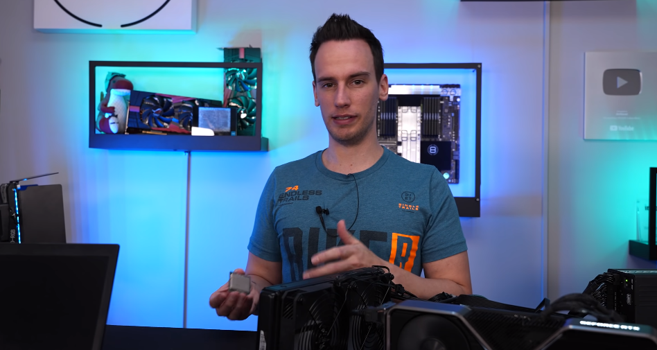 der8auer trong video ép xung CPU Intel Core i Gen 12 non-K
