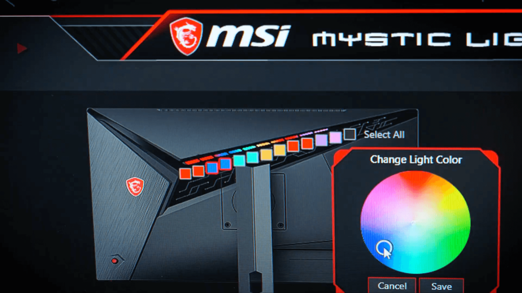 App Mystic Light, tinh chỉnh theo sở thích
