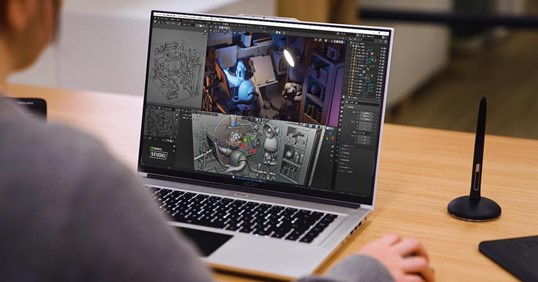 Màn hình OLED 16:10 4K + lần đầu tiên ra mắt trên Máy tính xách tay AERO 16 Creator, thể hiện những chi tiết chân thực ngoài sức tưởng tượng