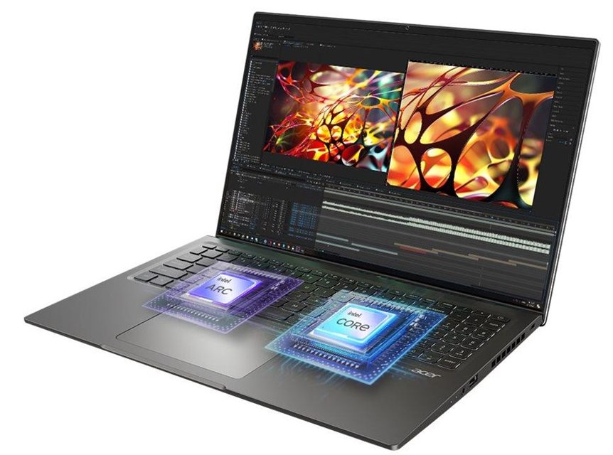 Acer Swift X 2022, ảnh: Website PROSHOP