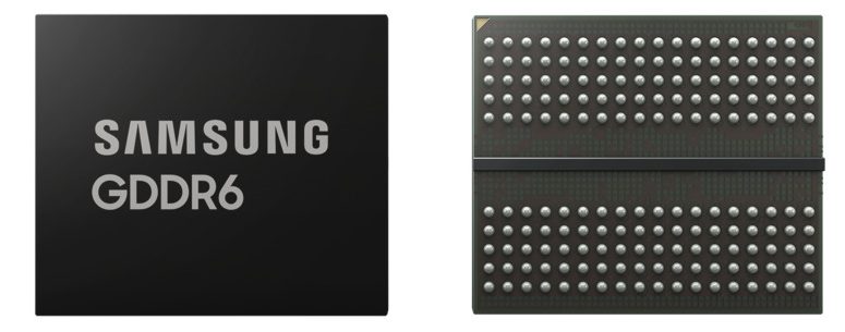 Ảnh minh họa bộ nhớ GDDR6, nguồn: Samsung