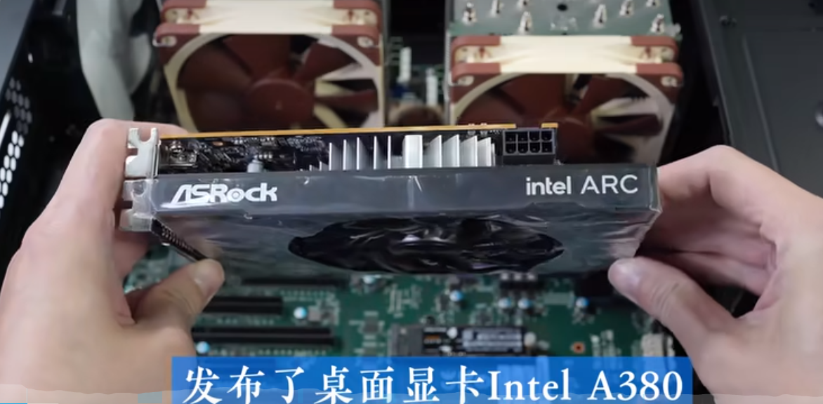 Card đồ họa Intel Arc A380 Challenger ITX của ASRock, ảnh: bilibili