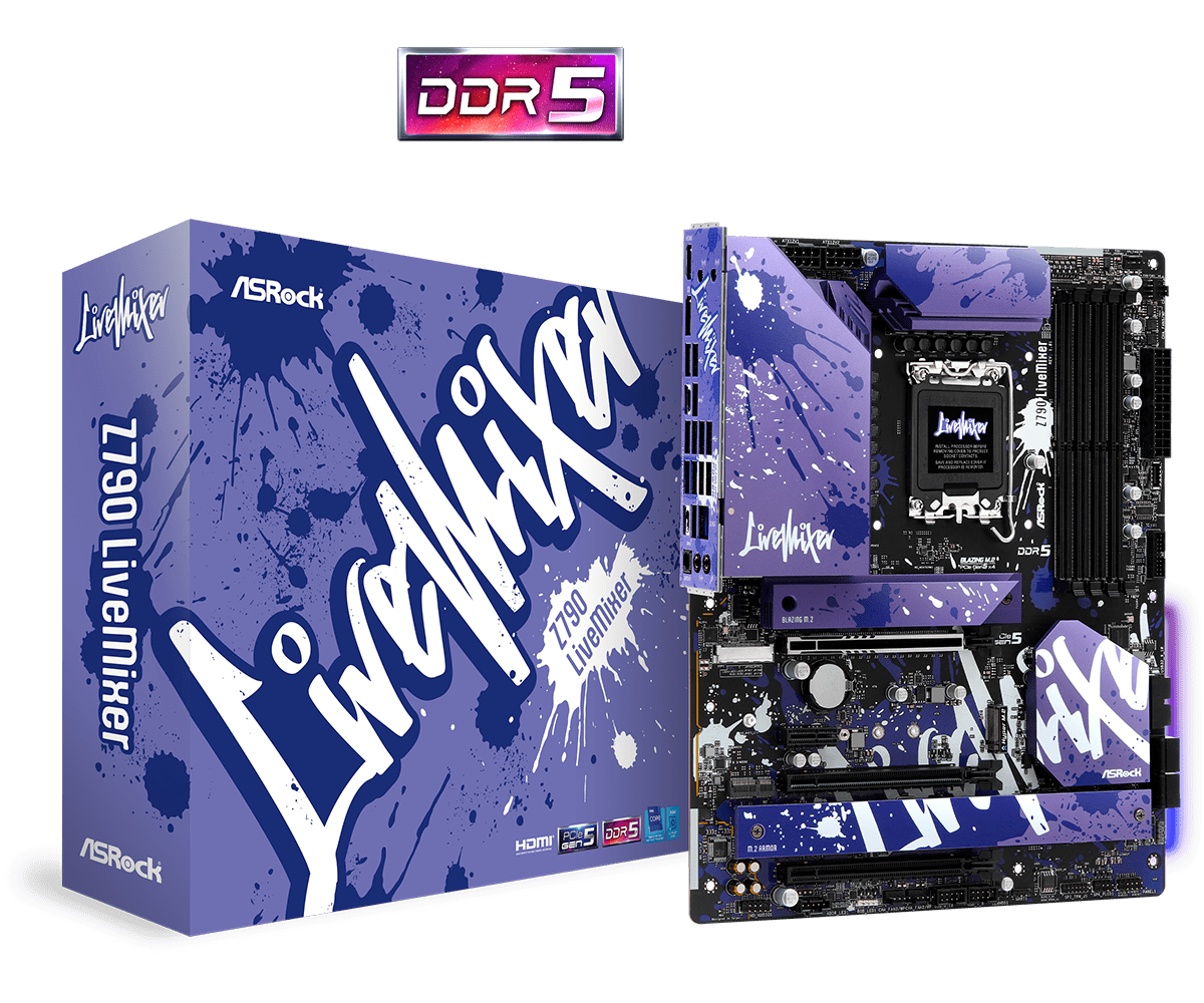 Mainboard Z790 LiveMixer, ảnh: ASRock